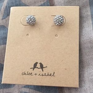 Pave Ball Stud Earrings